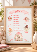 Affiche Affirmations Positives Personnalisée – Mes Petites Fées