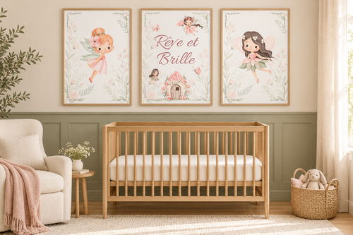 Set de 3 affiches Fées – Rêve et Brille / You are Magic